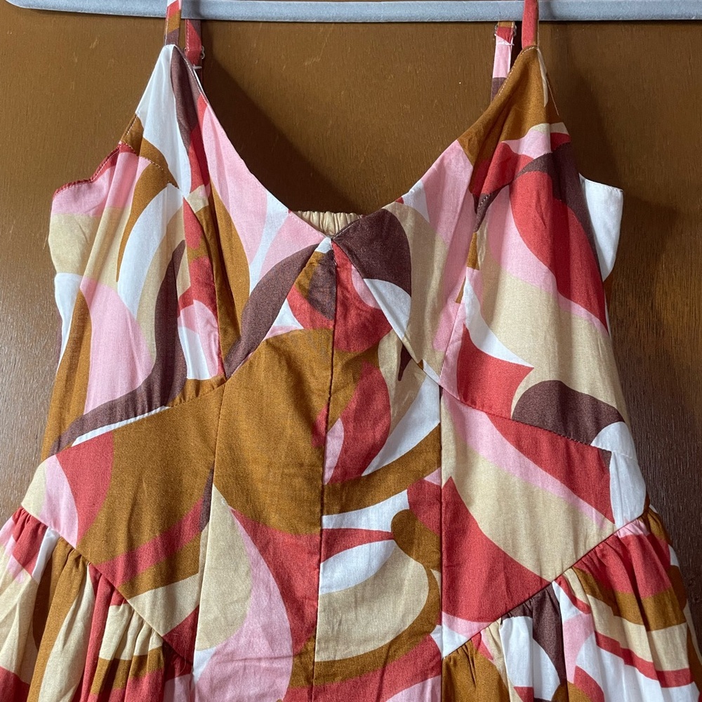 Colorful Abstract Maxi Dress - Picture 3 of 4